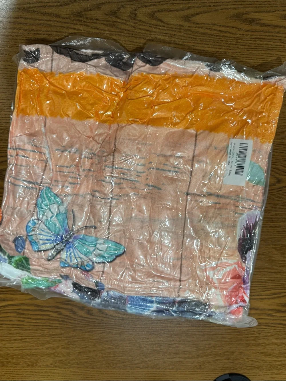 Coolim - Happy Retirement Blanket Throw - Floral & Butterfly Design (Pink)